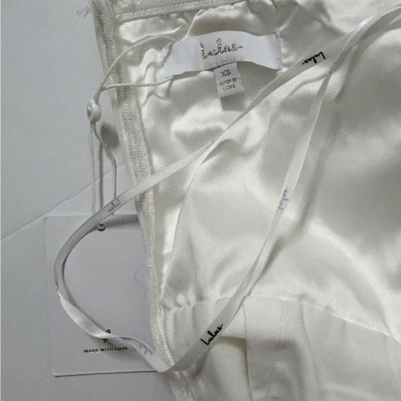 Lulu’s Magnificent Love White Sequin Strapless Maxi Dress (Size XS) - Picture 11 of 11